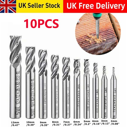 10pcs end mill - mill, set