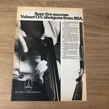 GUNS22 MAGAZINE ADVERT 12X9 BSA: VALMET OVER & UNDER SHOTGUNS