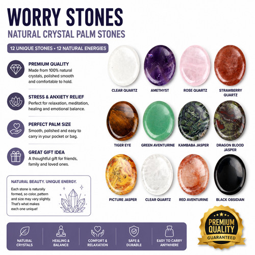 Natural crystal worry - worry, stone