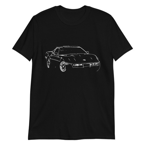 1990 vette line art - line, street
