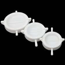 One Set 3 Sizes Dough Press Dumpling Pie Ravioli Making Mold Mould RANDOM COLOUR