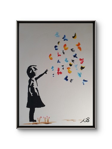 Original signed 12x16 banksy - signed,
