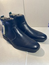 Clarks Men's Black Leather Chelsea Boot With Double Zip Size 8.5