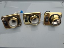 Caravan 12v Brass spot lights Down Lights Motorhome Campervan Boat L7