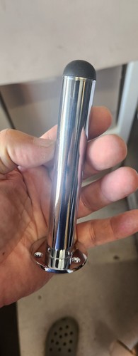 Long chrome door - x, stop