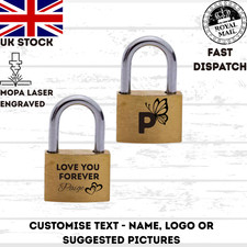 Custom Brass Love Lock –