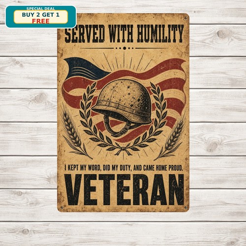 Veteran quote home plaque - quote,