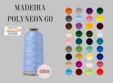 Madeira Polyneon 60 Machine Embroidery Thread 1500m Spool Multiple Colours