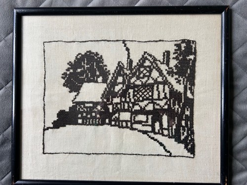Vintage framed black and white - framed,