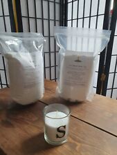 Ice Sand Candle Wax 1Kg White. Wax Granules for Candle Making Without Melting