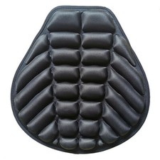 Motorcycle Black Lycra Comfort Gel Seat Cushion Cover Shock Absorb Pad Sunscreen