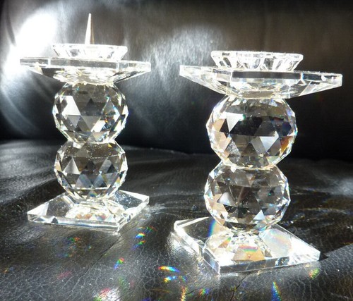 Swarovski crystal candlesticks - swarovski,