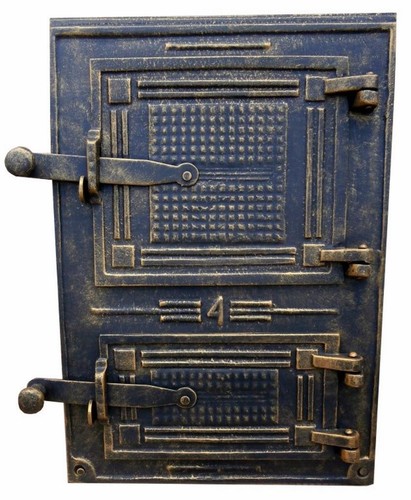 Cast iron fire door clay - cast,