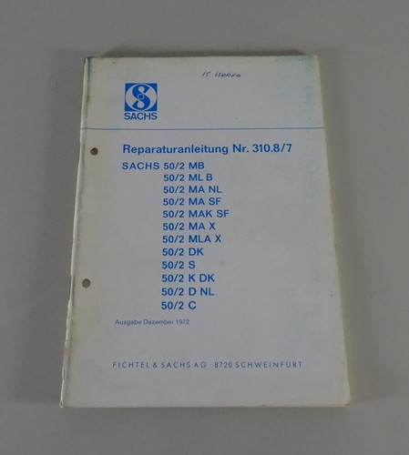 Repair manual sachs - repair, engine