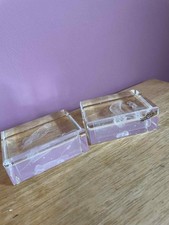 Laser Art Paperweights X 2 ~ Snowman