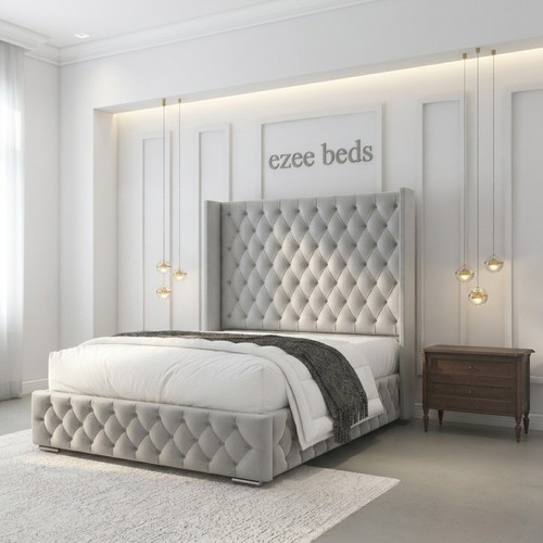 Winged chesterfield bed frame - chesterfield,