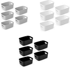 Vencier 5 Pack Plastic Storage