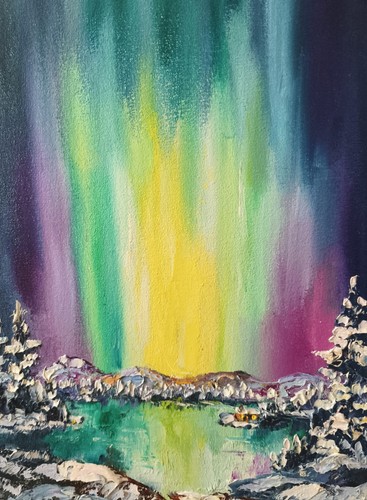 Landscape oil painting 35x25cm - painting,