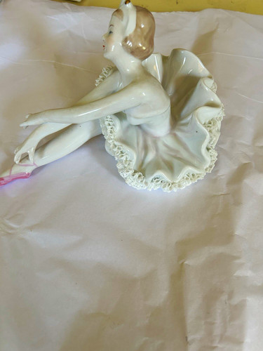 Glossy white porcelain
