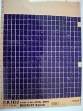Renault Alpine / GTA Parts microfiche catalogue D-500 to D503 1985 on