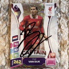 MATCH ATTAX 2025 VIRGIL VAN DIJK LIVERPOOL SIGNED autograph card 