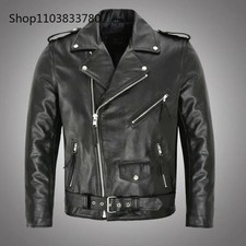 Mens Brando Sheepskin Black
