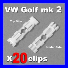 VW MK2 GOLF ROOF GUTTER CLIPS PLASTIC RAIN CHANNEL GUTTER TRIM STRIP GTI GL CL C