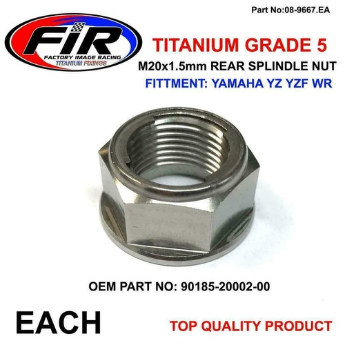Titanium rear wheel axle - rear,