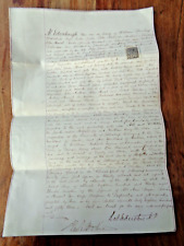 1866 HANDWRITTEN  NOTARIAL COPY FAVOUR TRUSTEES JOHN GOVAN STEWART LILLIESLEAF