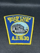 Boston Police Patch Original Piece American Culture History Item 1970s