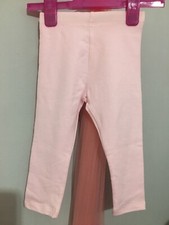 New Baby Girls Miniclub Plain Light Pink Leggings 9-12m?