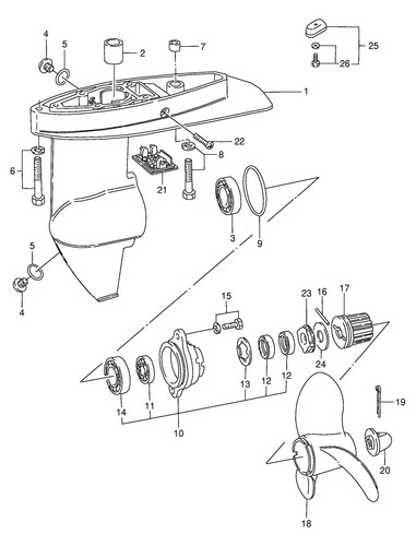 Suzuki genuine gear case - genuine,
