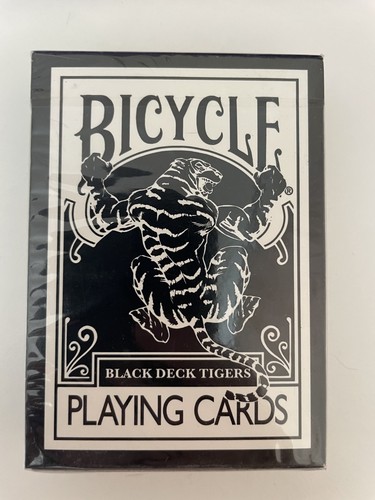 Bicycle black deck tigers - black,