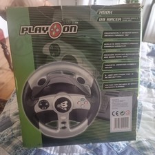 Microsoft Xbox Play On V8 Racer Steering Wheel & Pedal Set 