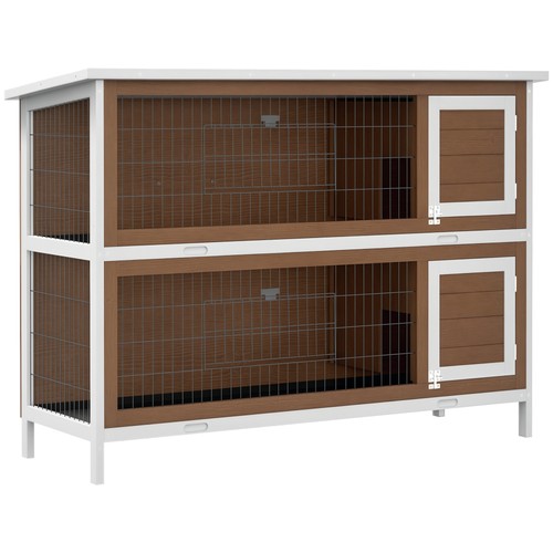 Wooden rabbit hutch - hutch, w/