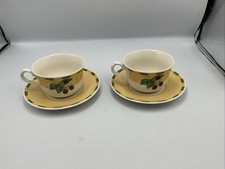 2x Churchill Somerset Fruits Breakfast Cups & Saucers Sets Spares/Replacements A