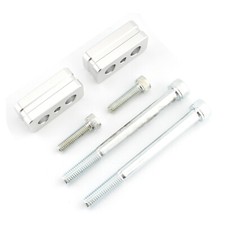 Chrome Handlebar Riser Mount