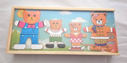 Towo wooden bear - bear, family