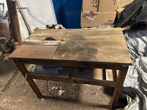 Scratch built saw bench - , using