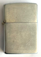 Vintage ZIPPO LIGHTER  - 1972 Brushed Chrome Finish VIETNAM WAR ERA