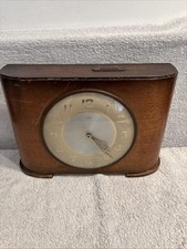 RARE WOODEN MANTEL CLOCK TIME