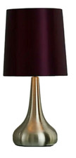 Plum Purple Touch Lamp Bedside Light Metal Table Desk Lamp NEW 