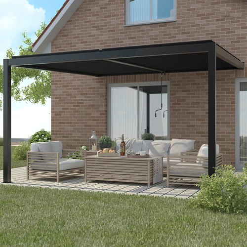 Charcoal veranda pergola - charcoal,
