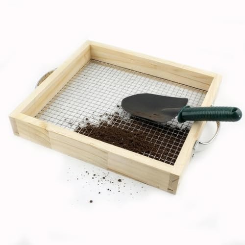 Soil sifter for gardening dirt - sifter,