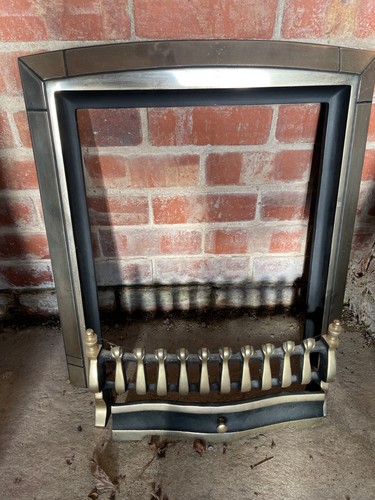 Gas fire brass - brass, frame