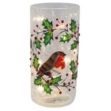 Christmas Robin Crackle Glaze