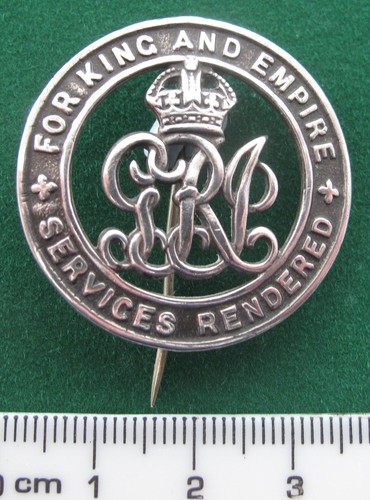 Silver war wound badge - silver, #