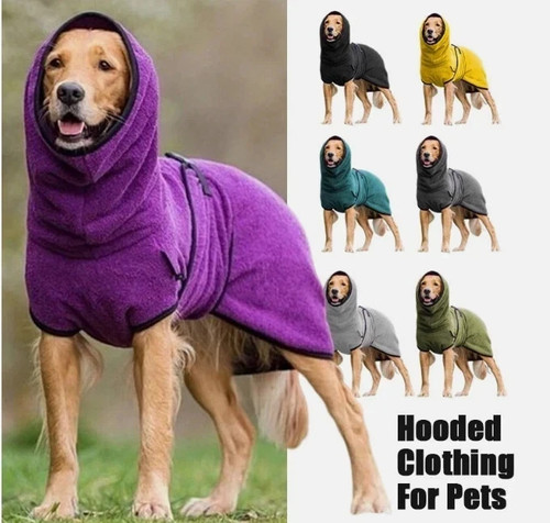 Pet dog bathrobe towel - bathrobe,