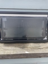 Side Window For Caravan Camper Or Van Black Outer Trim White Internal Trim.