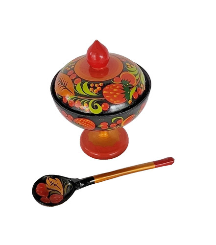 Vintage russian ussr khokhloma - russian,